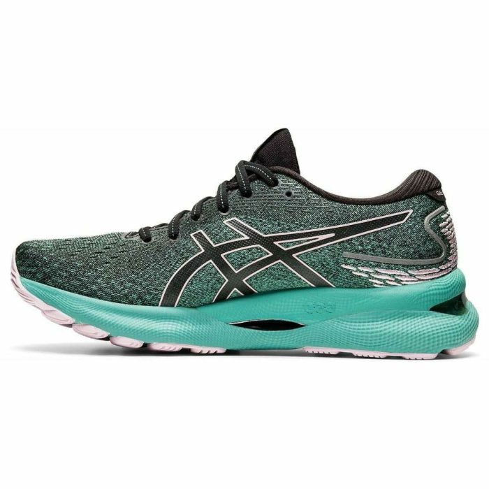 asics gel nimbus 24 womens running shoes green 29629271408848