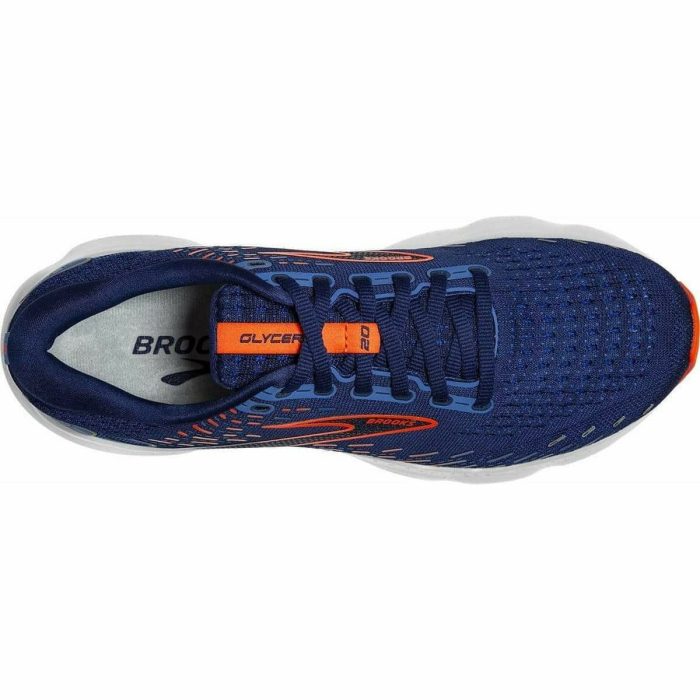 brooks glycerin 20 mens running shoes blue 29684385710288