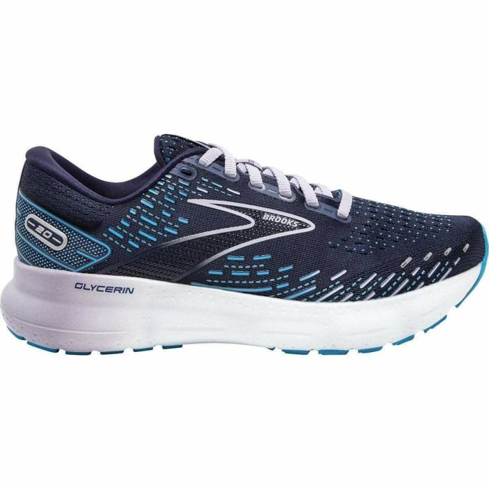 brooks glycerin 20 womens running shoes blue 29684604698832