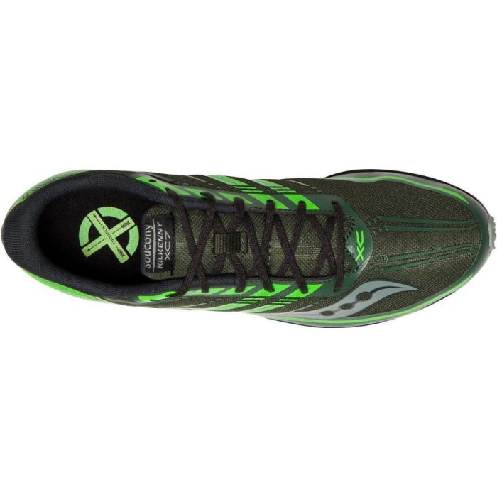 saucony kilkenny xc 7 cross country running spikes green 28508667543760